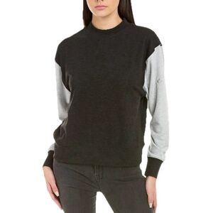 CALME by Johnny Was Mockneck Cozy Sweatshirt in Black/grey